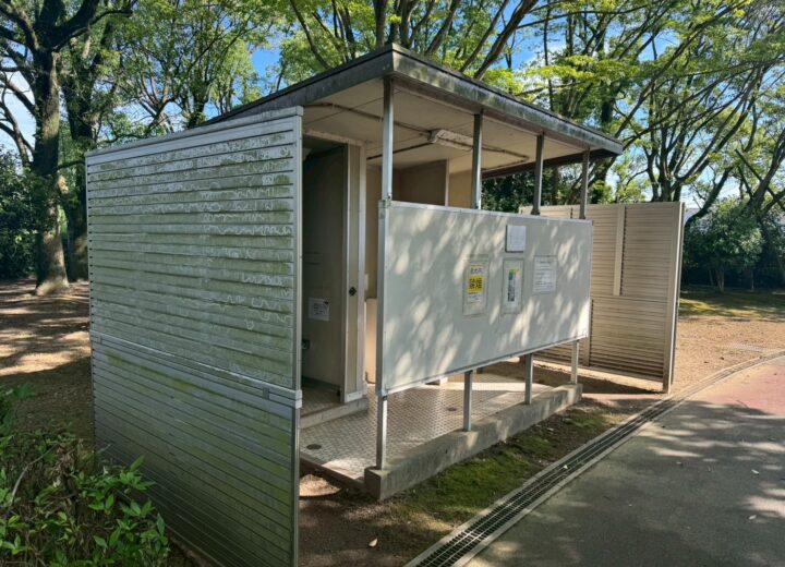 浜線健康パークのトイレ塗装を行います！